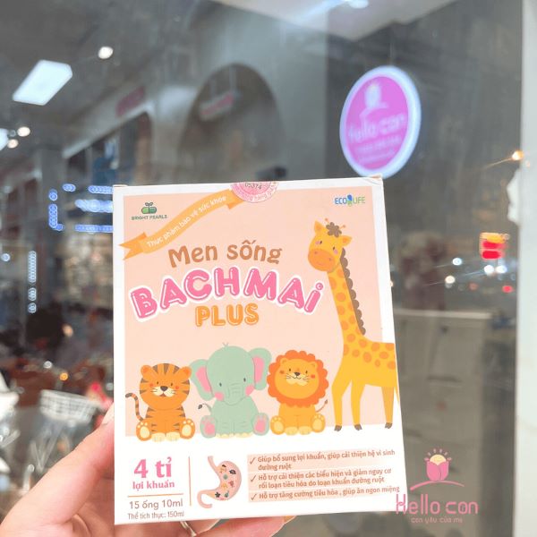 Men sống Bạch Mai Plus 4 tỉ lợi khuẩn cho trẻ từ sơ sinh - phụ nữ mang thai