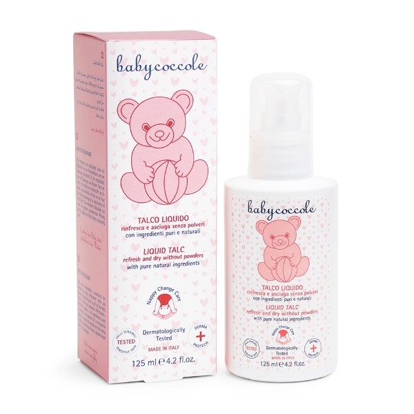 Phấn rôm Babycoccole dạng nước tinh bột bắp