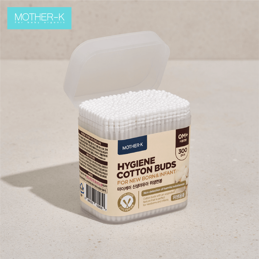 Tăm bông sơ sinh 1 đầu xoắn Hàn Quốc Mother K 300c