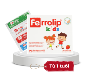 Bổ sung sắt bột vị dâu Ferrolip Kids trên 1 tuổi