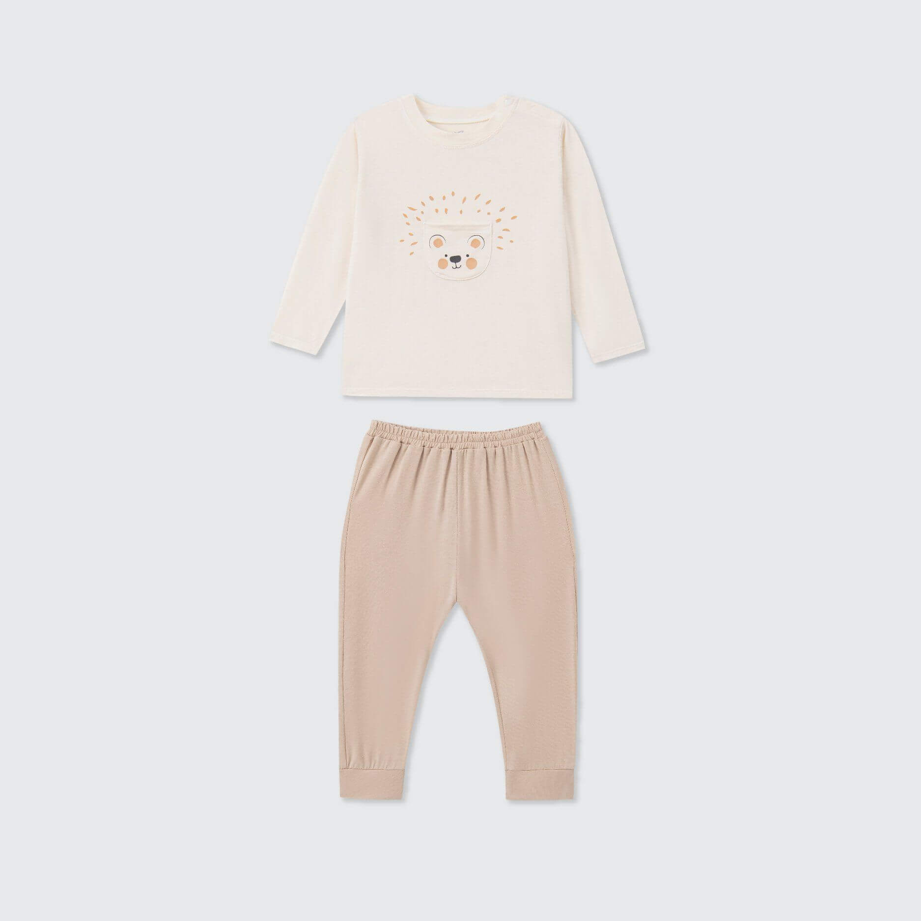 Bộ dài tay La Pomme màu sắc phiêu lưu - 6,9,12,18M,3,4,5Y Be