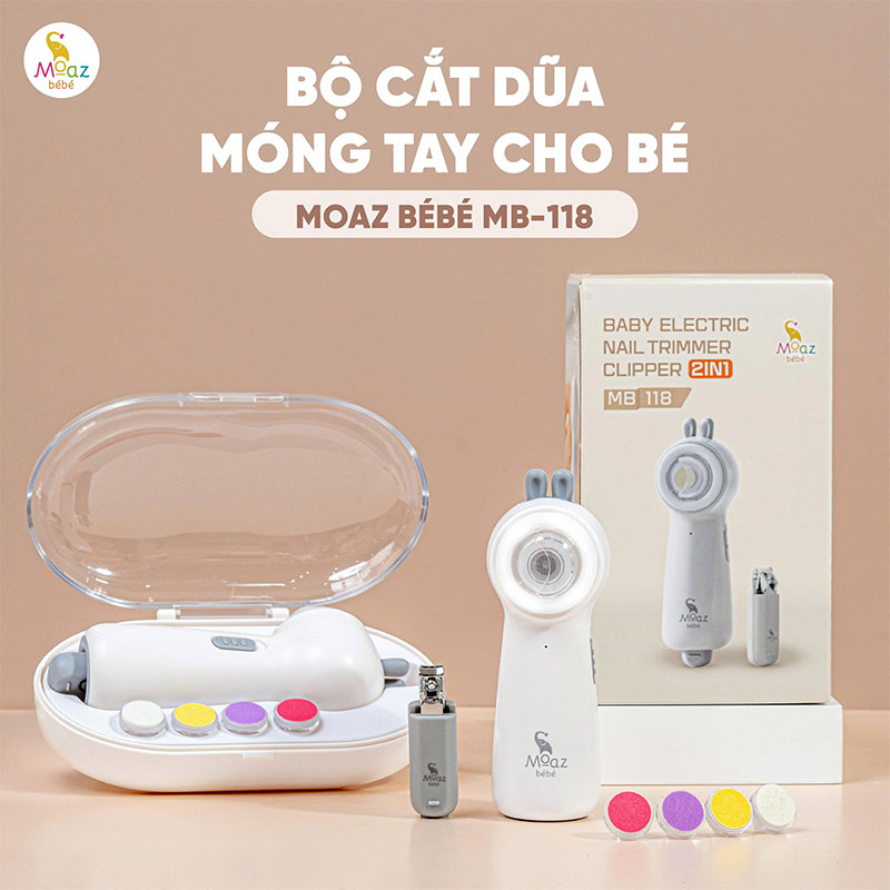 Bộ cắt dũa móng tay cho bé Moaz BéBé MB118