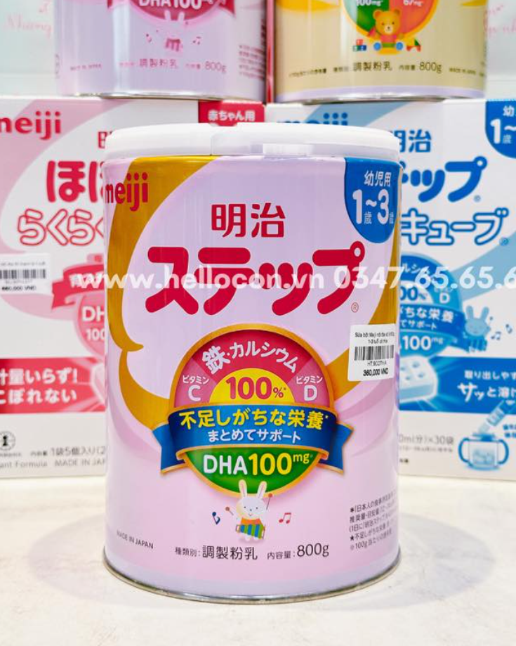 Sữa bột Meiji nội địa 800g (dành cho 0-1 tuổi, 1-3 tuổi) — ảnh 10