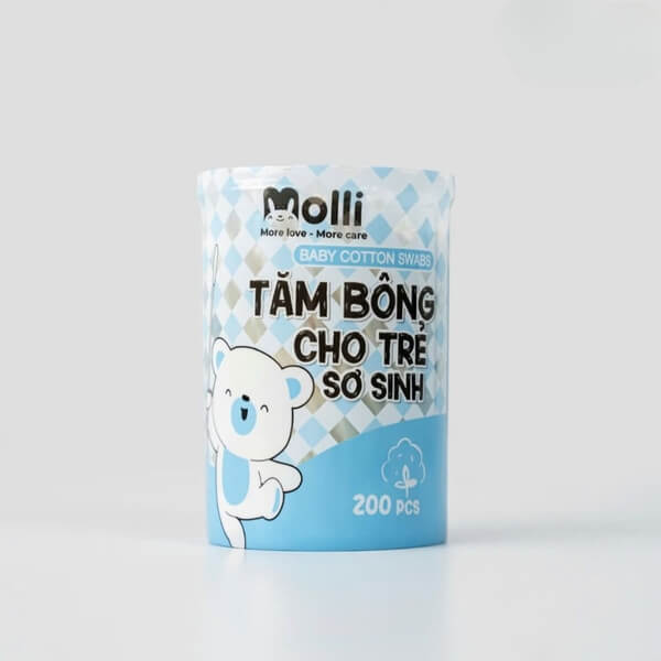 Tăm bông sơ sinh Molli