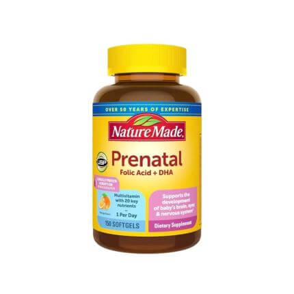 Vitamin bà bầu Nature made Multi + DHA 150 viên