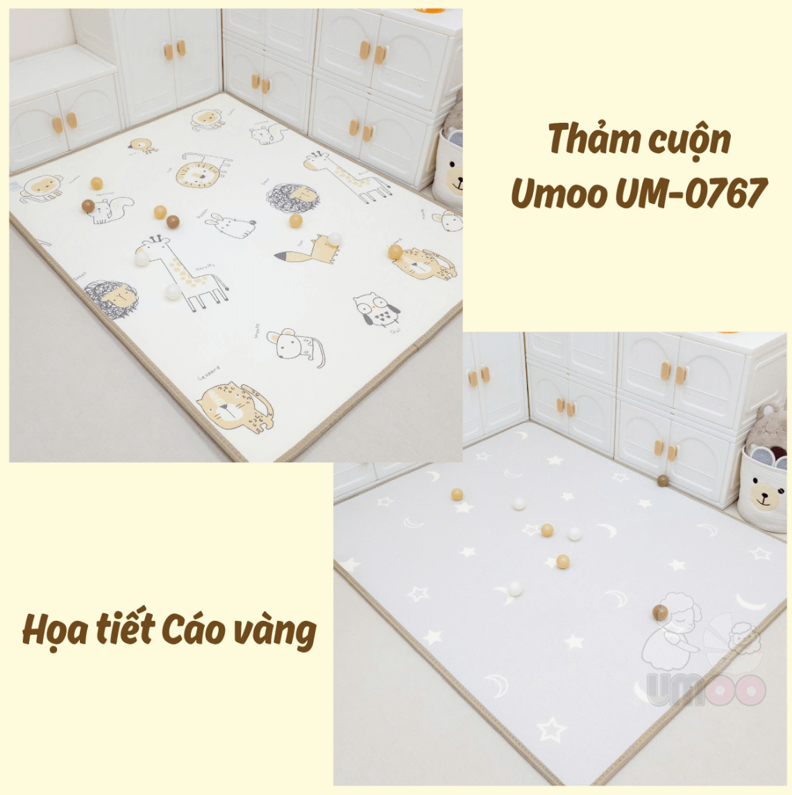 Thảm cuộn Umoo (Hình Sư tử, hình Đường phố) — ảnh 6