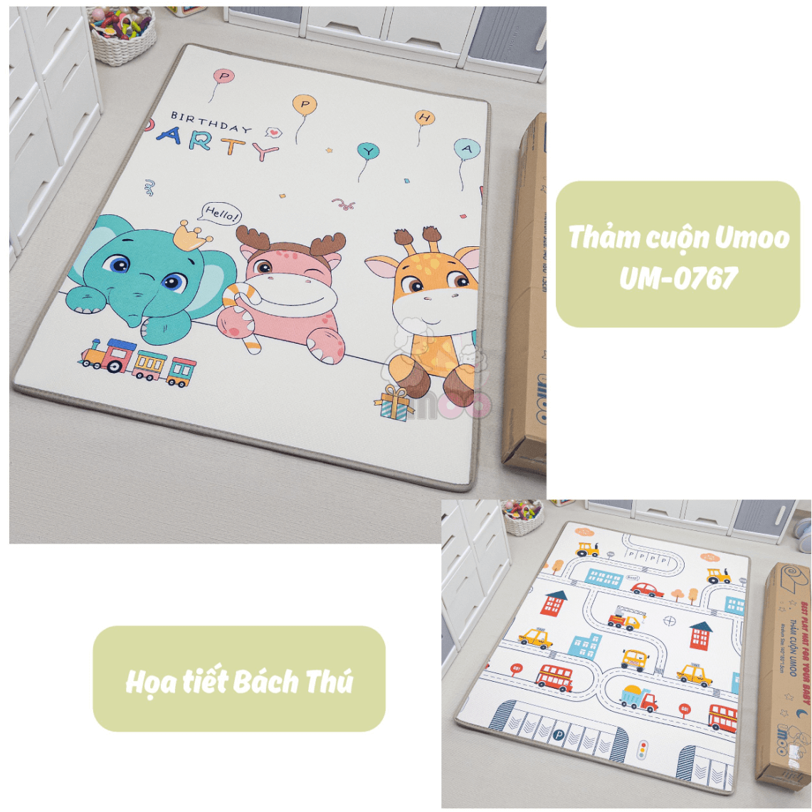 Thảm cuộn Umoo (Hình Sư tử, hình Đường phố) — ảnh 9