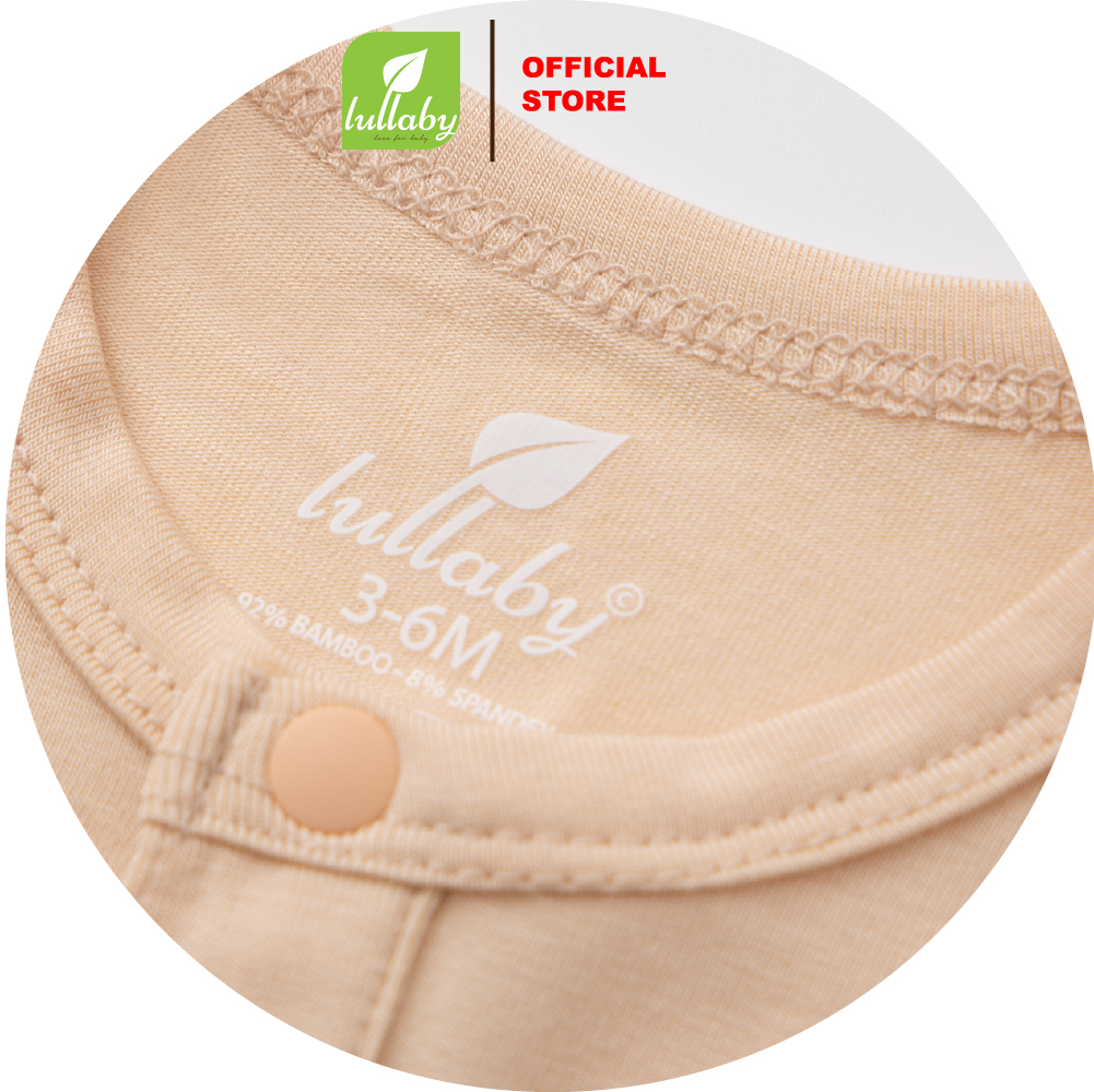 Lullaby Set body bé trai NH365N - Be nâu-Trắng in - 3,6,9M — ảnh 2