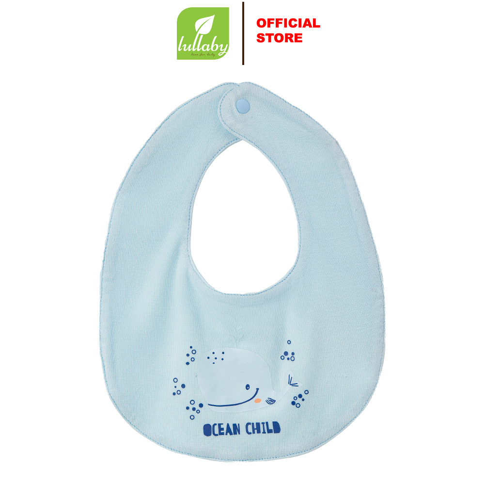 Lullaby Yếm bấm cúc NH354N - Xanh blue - 3M
