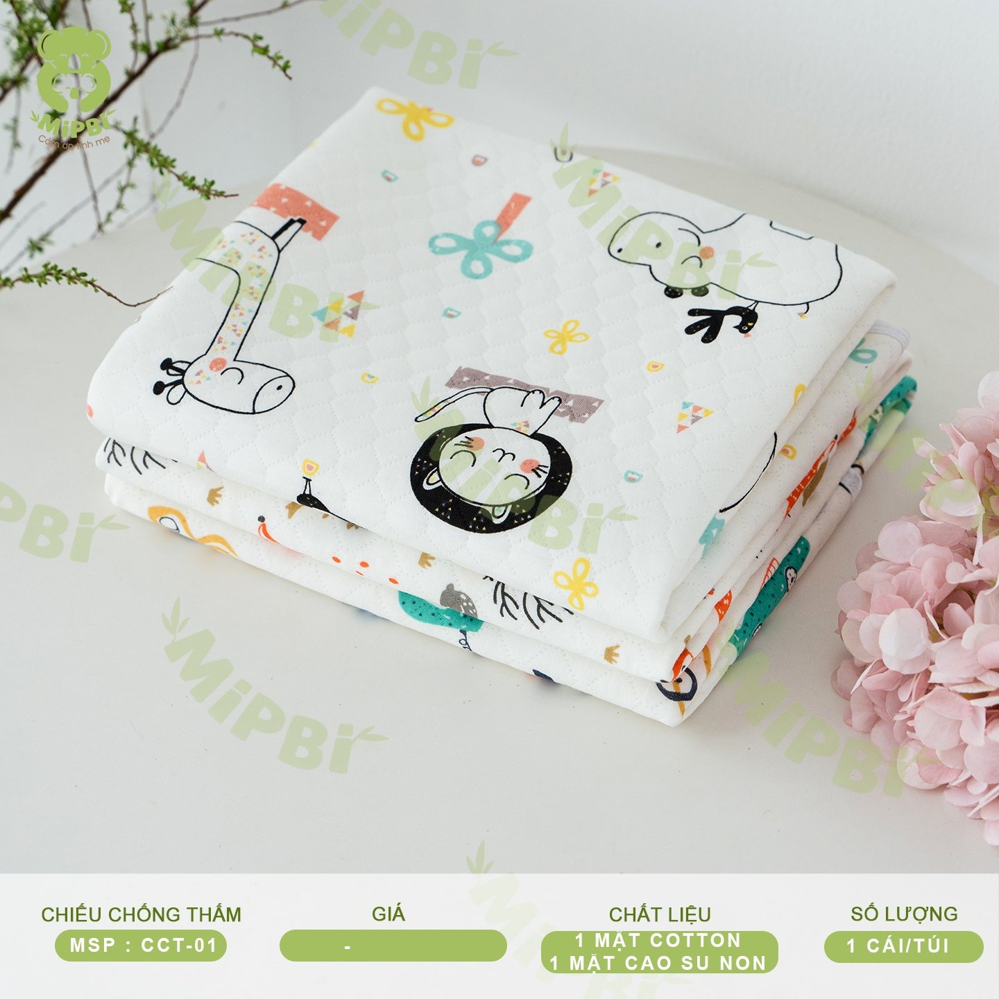 Chiếu chống thấm Mipbi các màu 55x70cm — ảnh 3