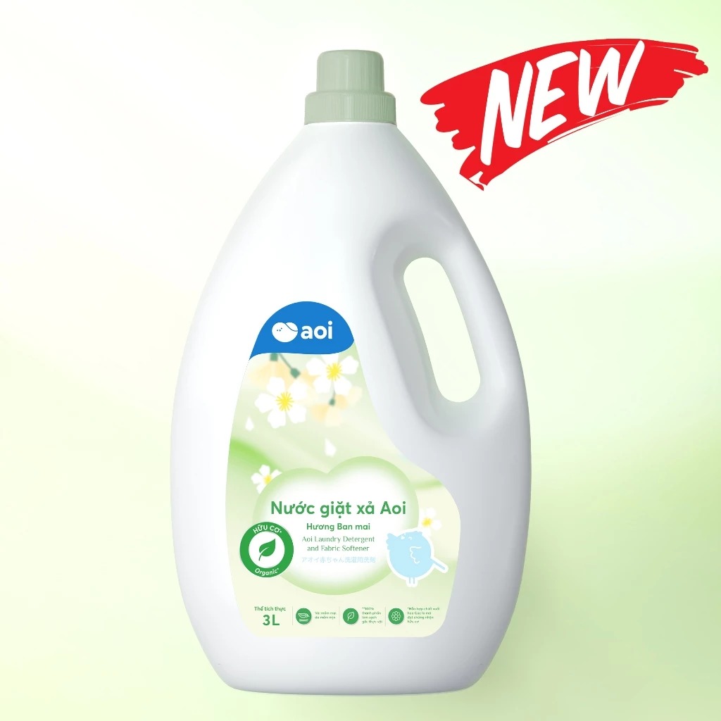 Nước giặt xả AOI can 3L — ảnh 2