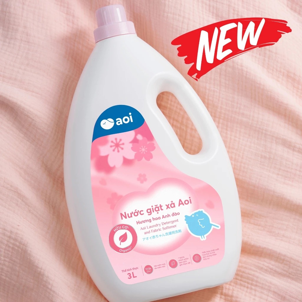 Nước giặt xả AOI can 3L — ảnh 3