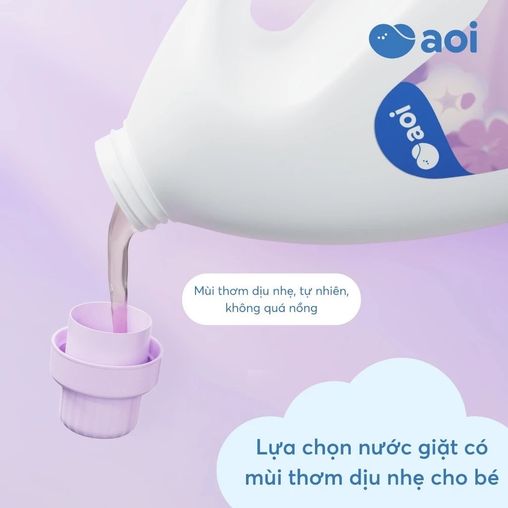 Nước giặt xả AOI can 3L — ảnh 5