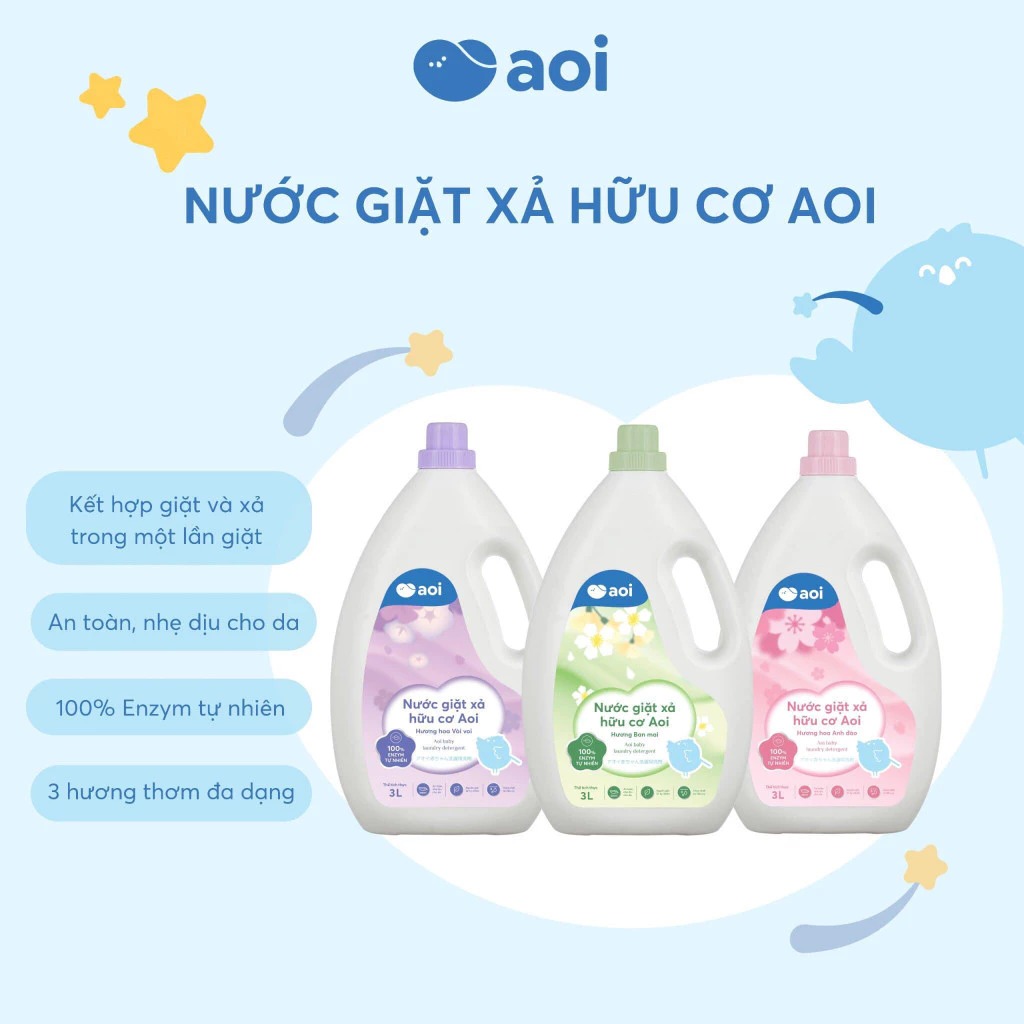 Nước giặt xả AOI can 3L — ảnh 8