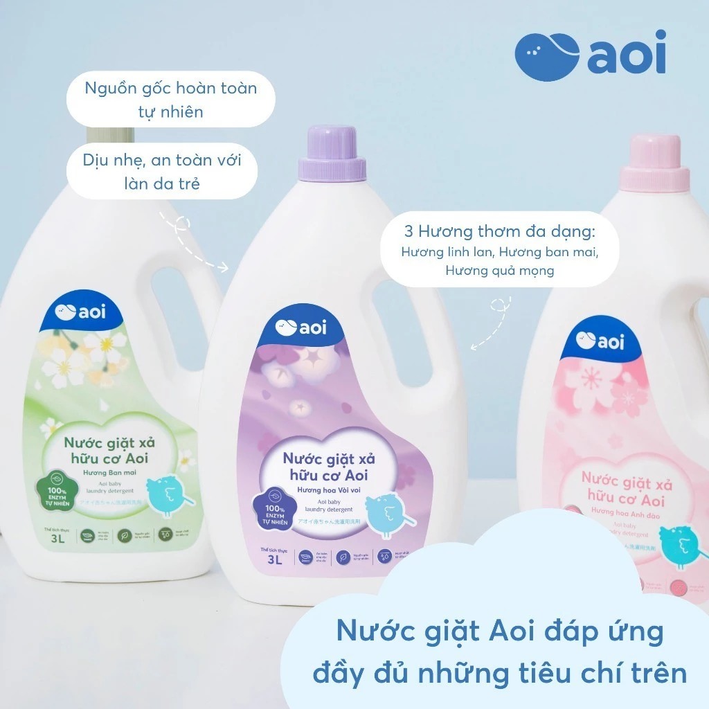 Nước giặt xả AOI can 3L — ảnh 9