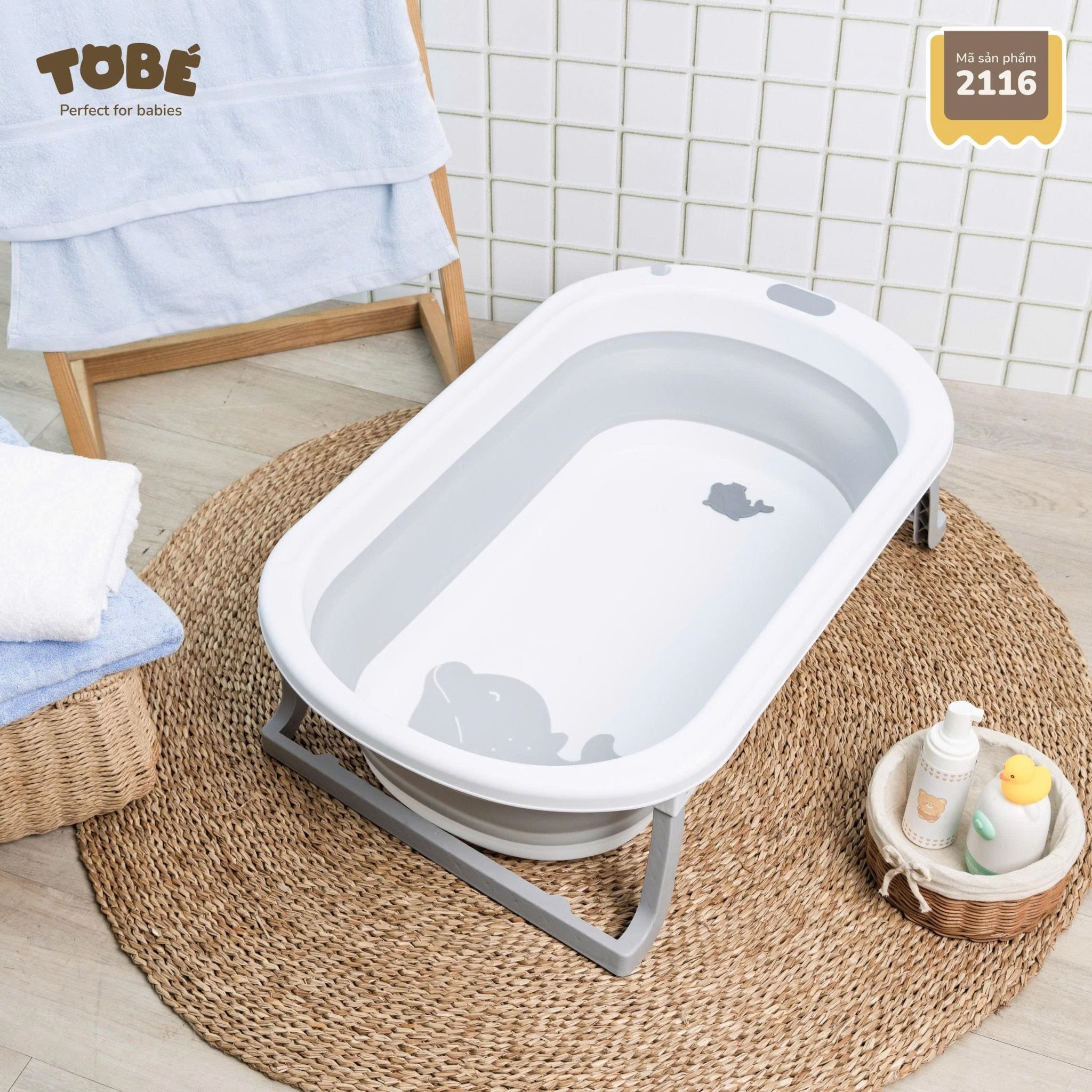 Chậu tắm gấp gọn Joly Tobe 2116