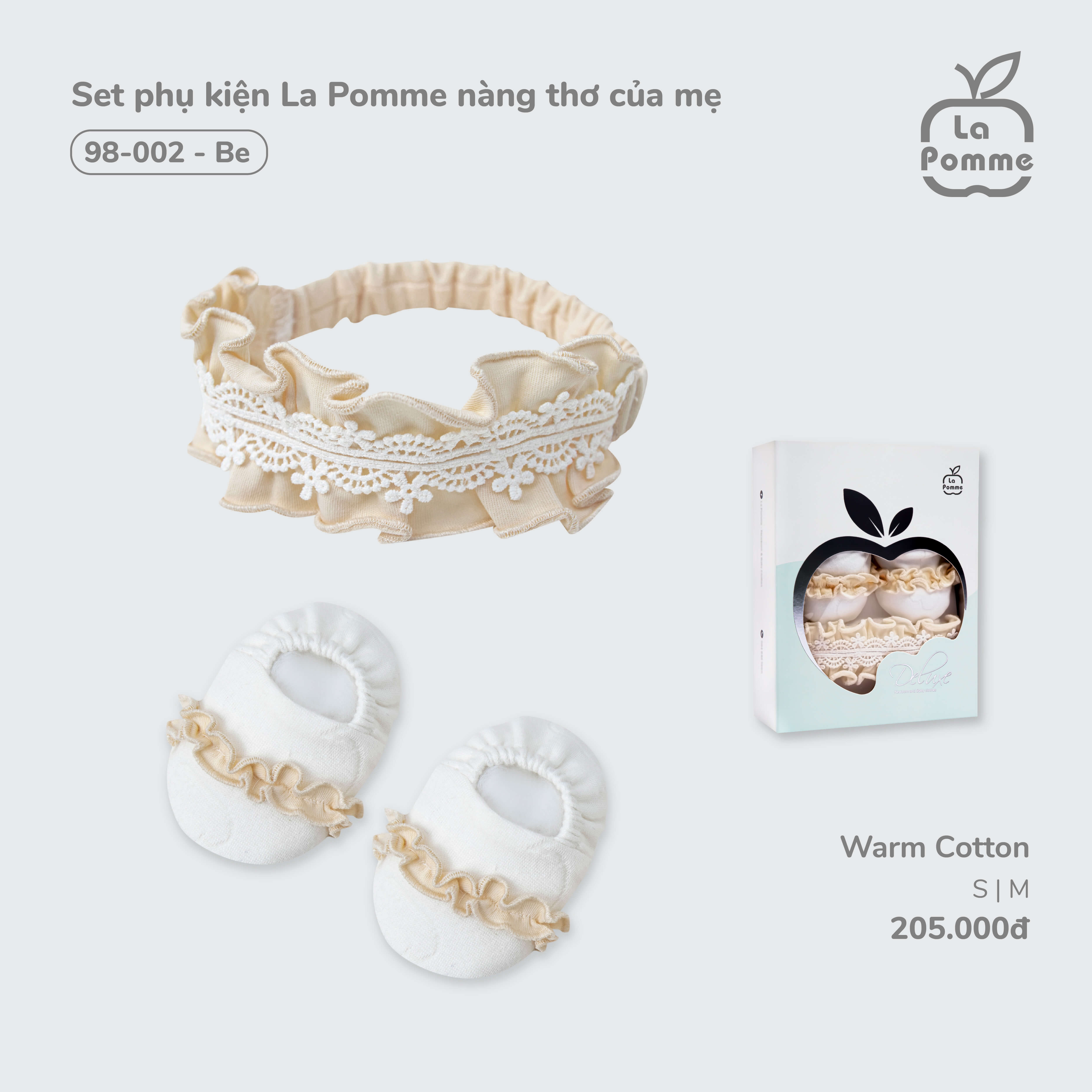 Set phụ kiện La Pomme nàng thơ của mẹ - S,M Be — ảnh 2
