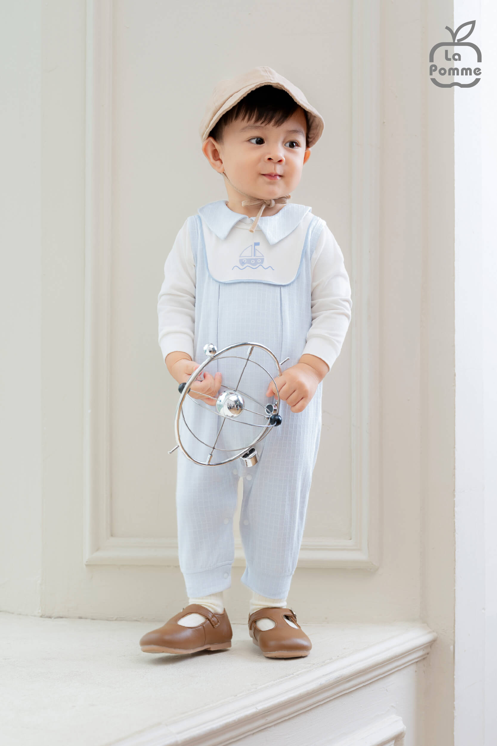 Set yếm và áo La Pomme thuyền nhỏ chu du - 6,9,12M Xanh biển — ảnh 5