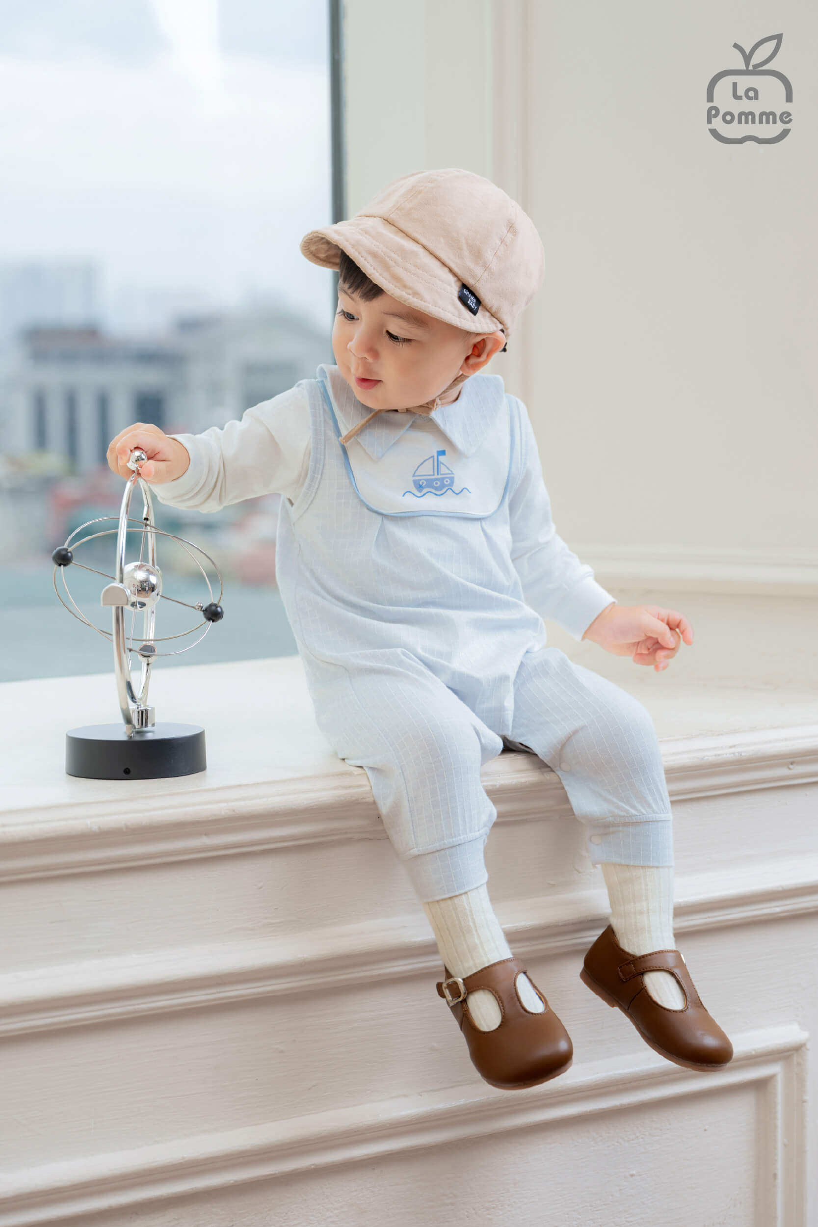 Set yếm và áo La Pomme thuyền nhỏ chu du - 6,9,12M Xanh biển — ảnh 6