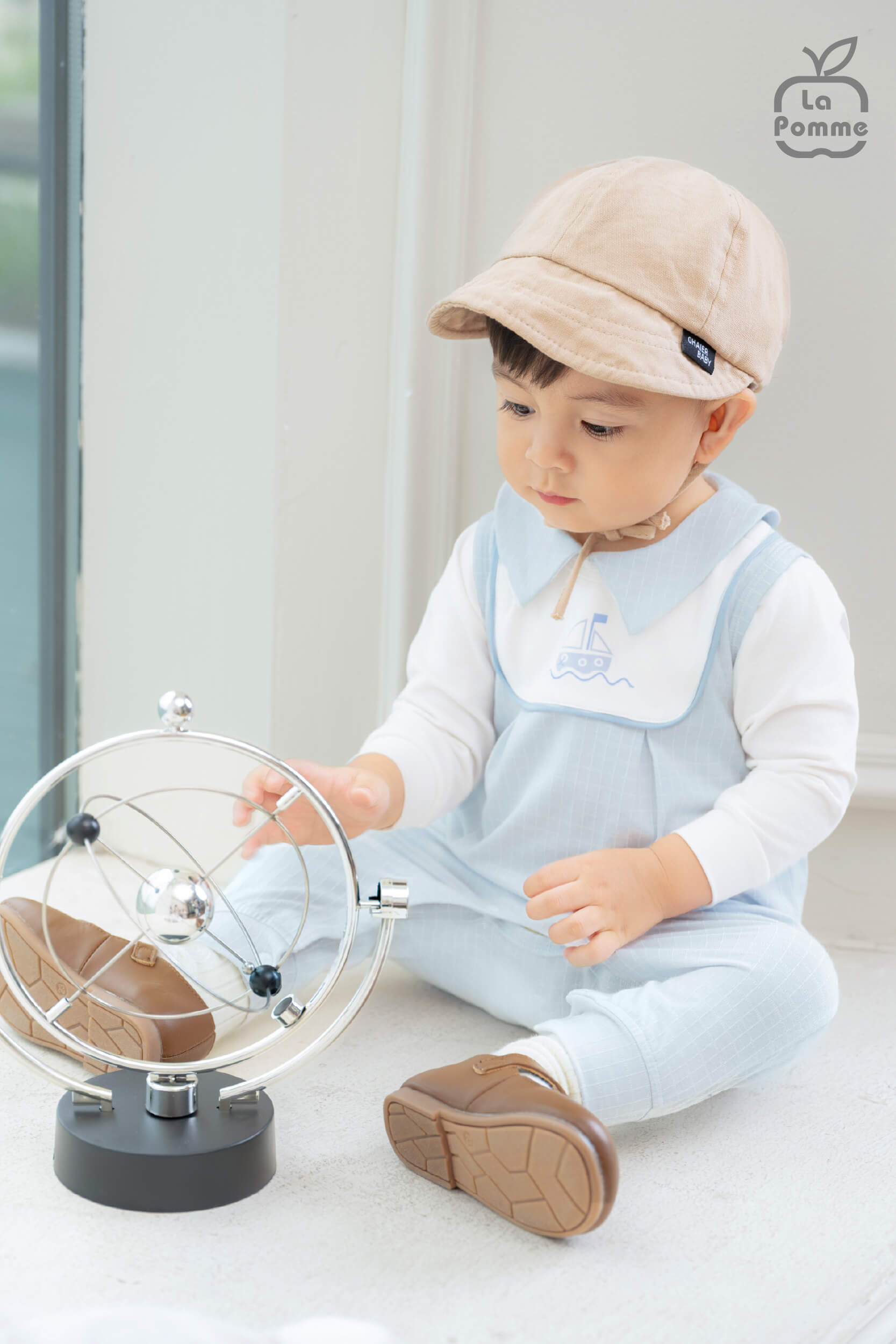 Set yếm và áo La Pomme thuyền nhỏ chu du - 6,9,12M Xanh biển — ảnh 7