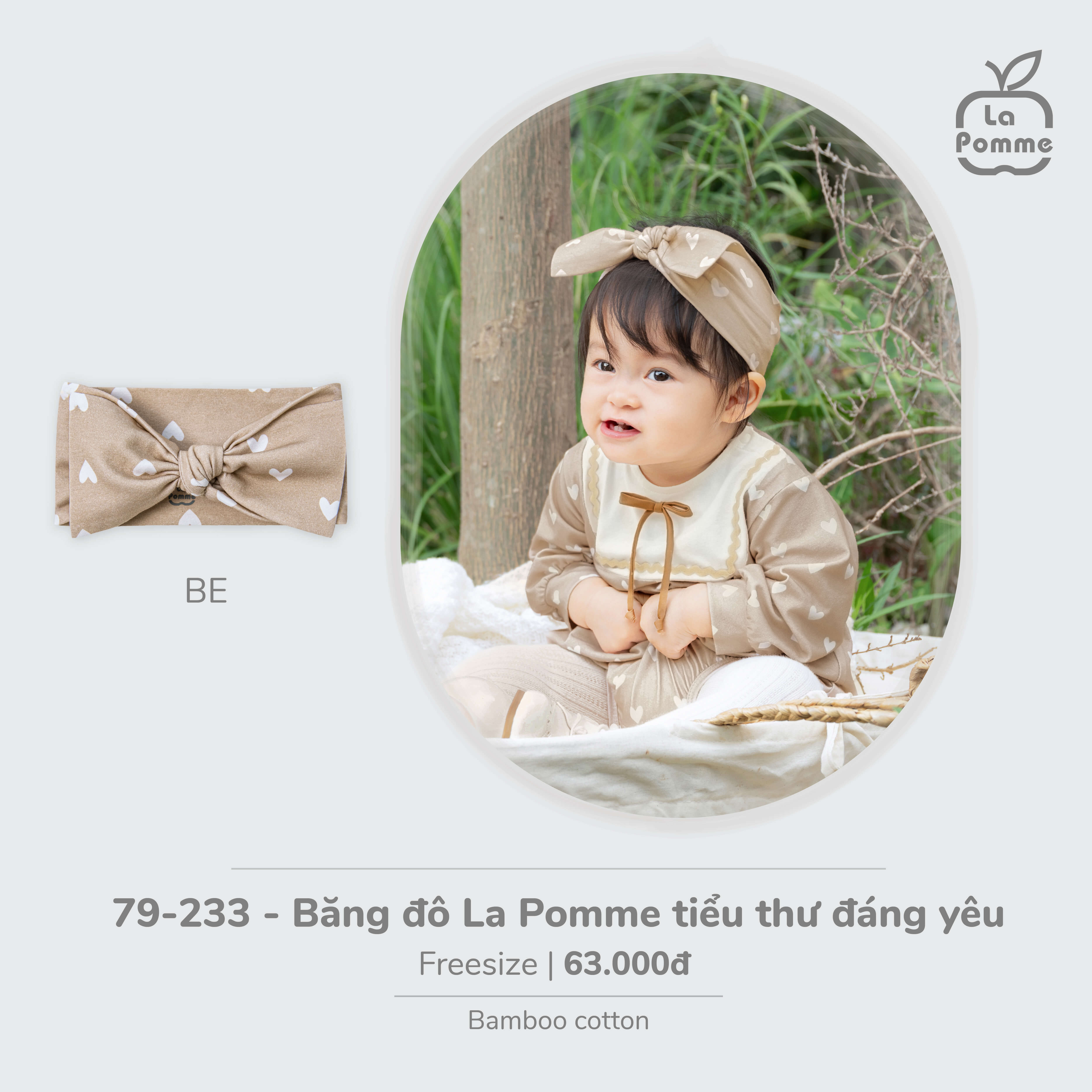 Băng đô La Pomme tiểu thư đáng yêu - Be — ảnh 2