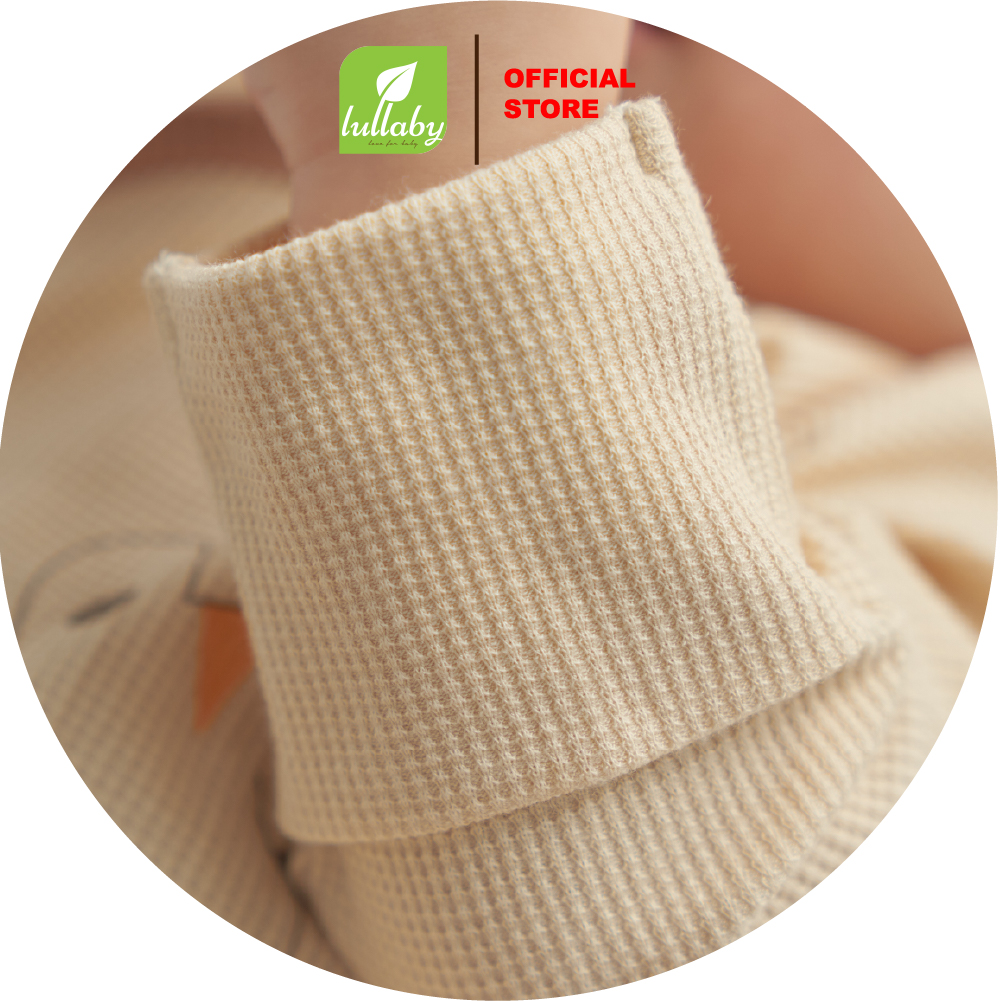 Lullaby Bộ bé trai cài lệch NH548N - Be - Nâu  (1M, 3M, 6M) — ảnh 3