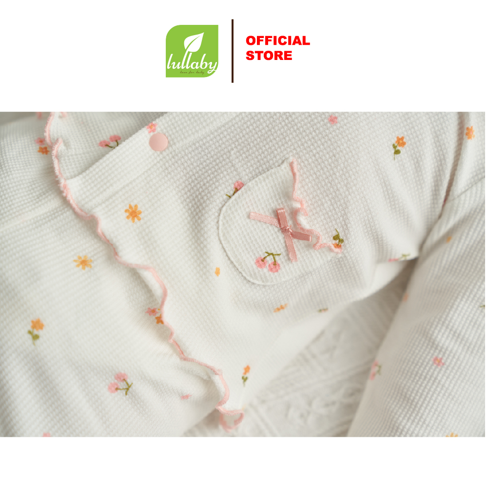 Lullaby Bộ bé gái cài giữa dài tay NH547N - Hồng  (1M, 3M, 6M) — ảnh 5