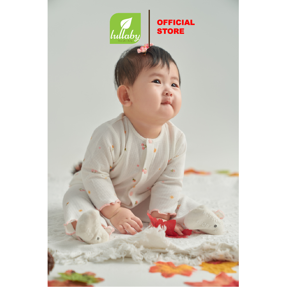 Lullaby Bộ bé gái cài giữa dài tay NH547N - Hồng  (1M, 3M, 6M) — ảnh 7