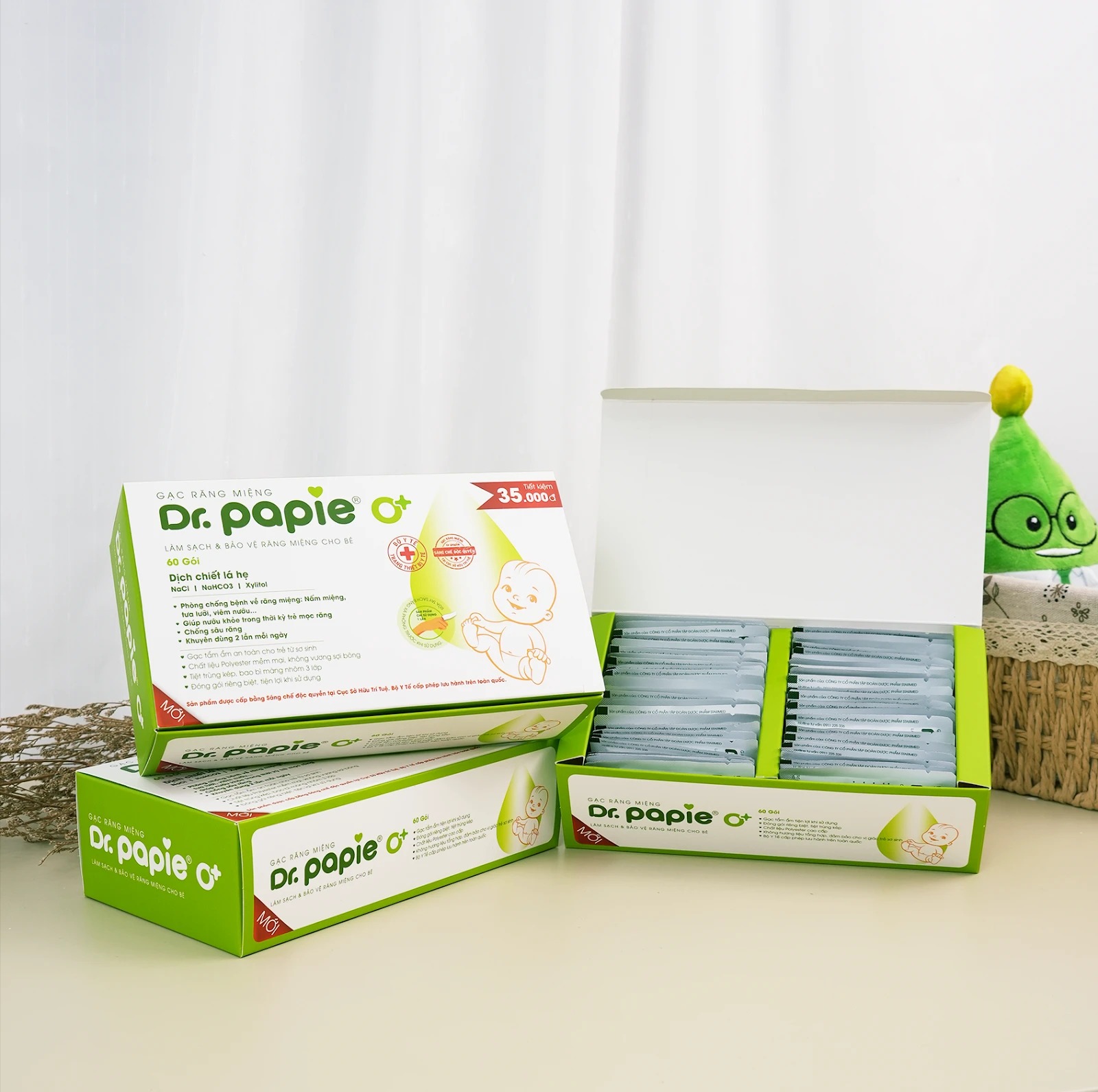 Gạc vệ sinh răng miệng Dr papie — ảnh 4