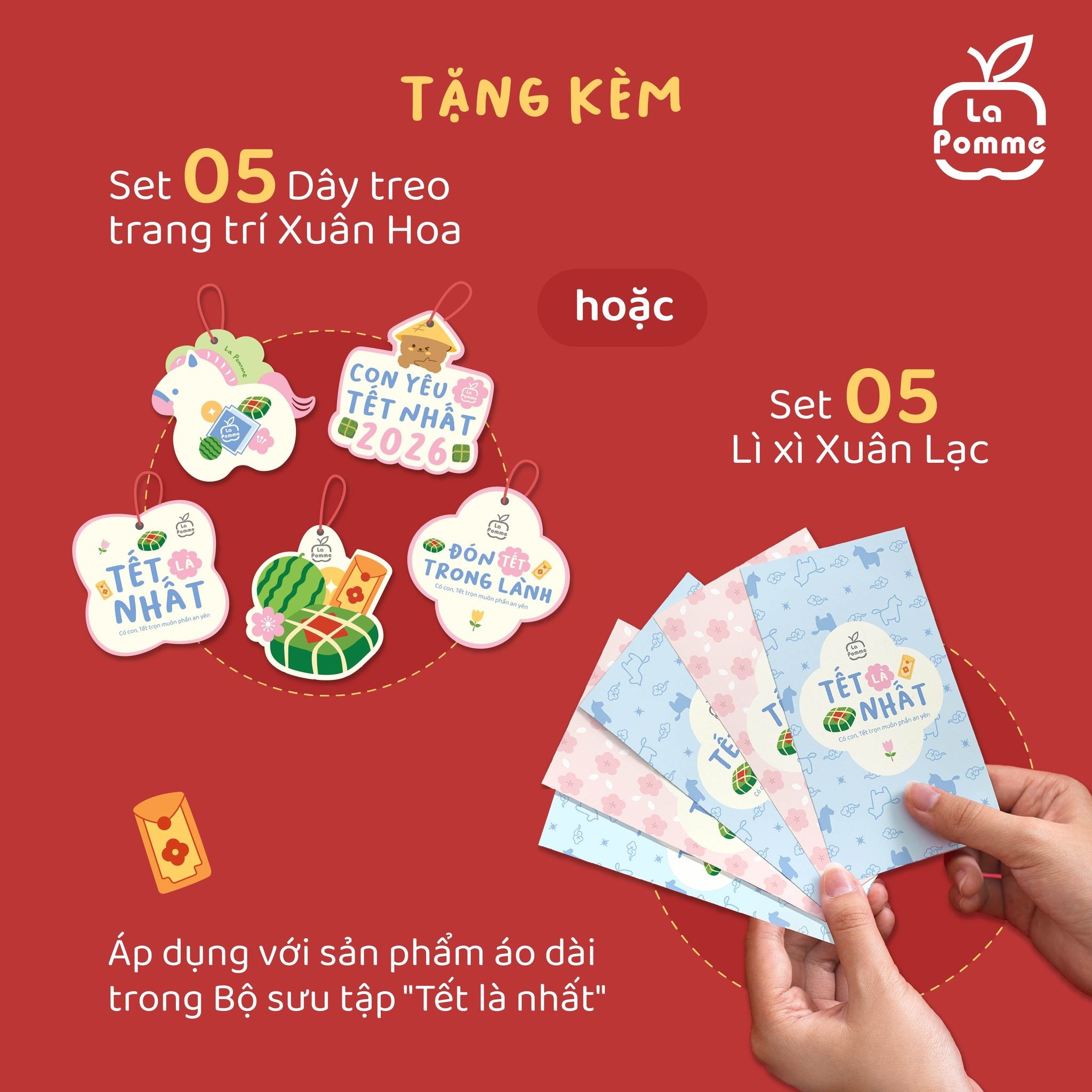 Set 05 Dây treo trang trí La Pomme Xuân Hoa