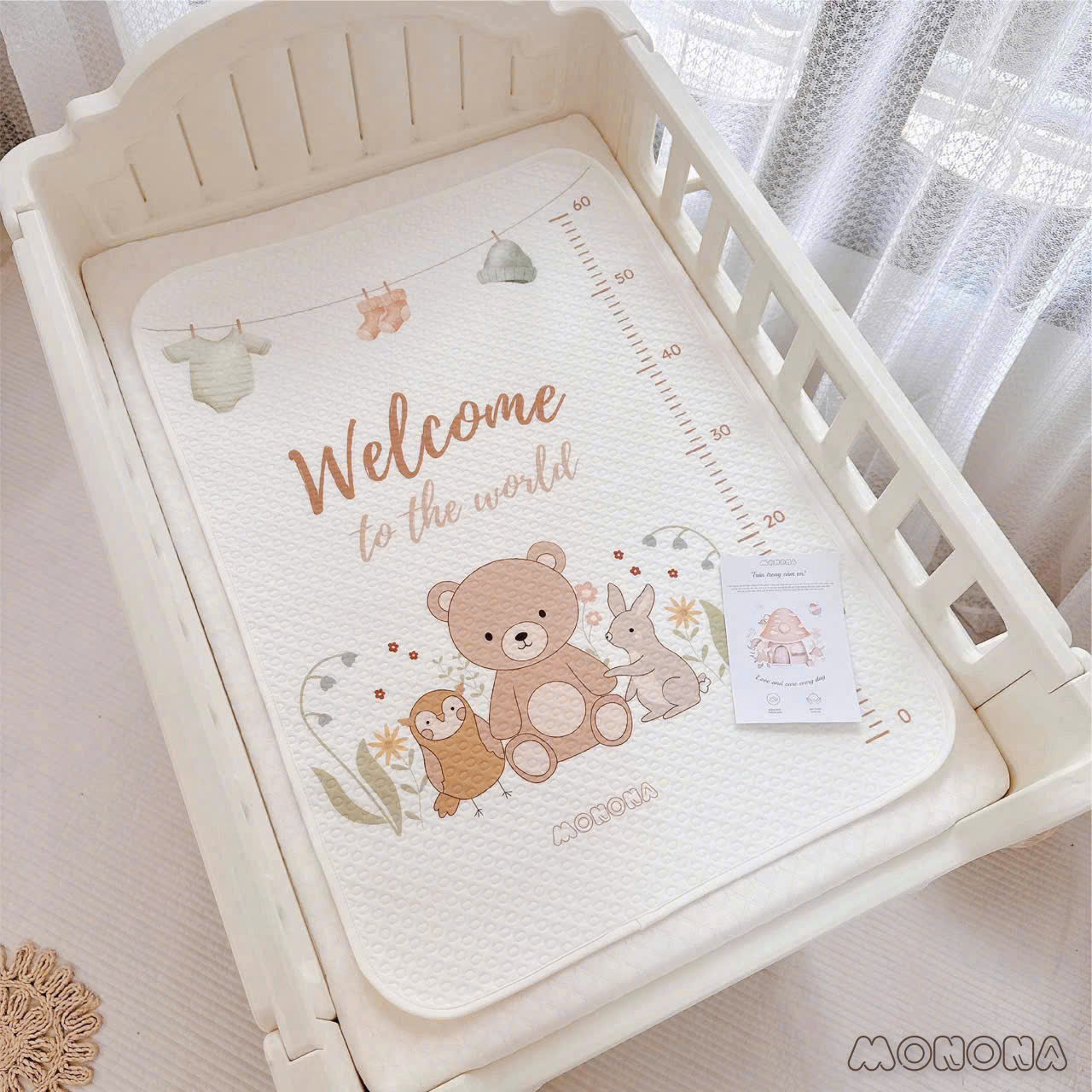 Lót chống thấm thước đo cổ tích Monona (50x70cm) — ảnh 2
