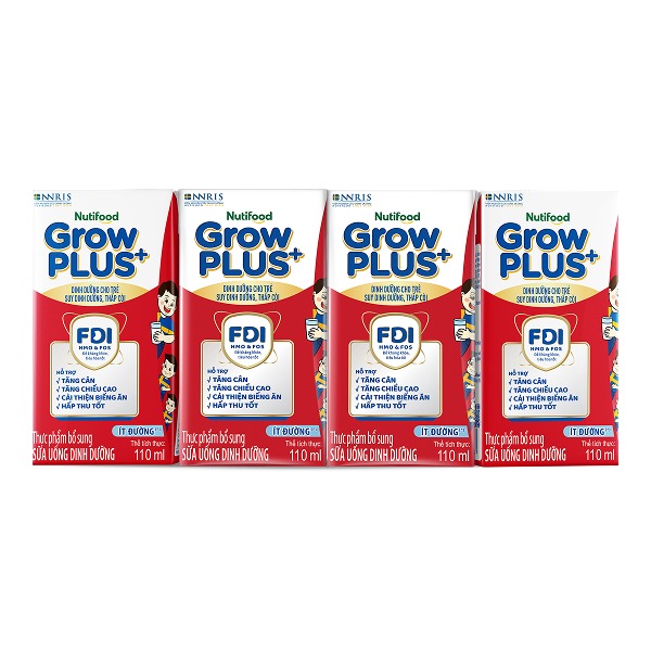 Sữa nước Nutifood GrowPLUS+ từ 1 tuổi (4x110ml) — ảnh 6