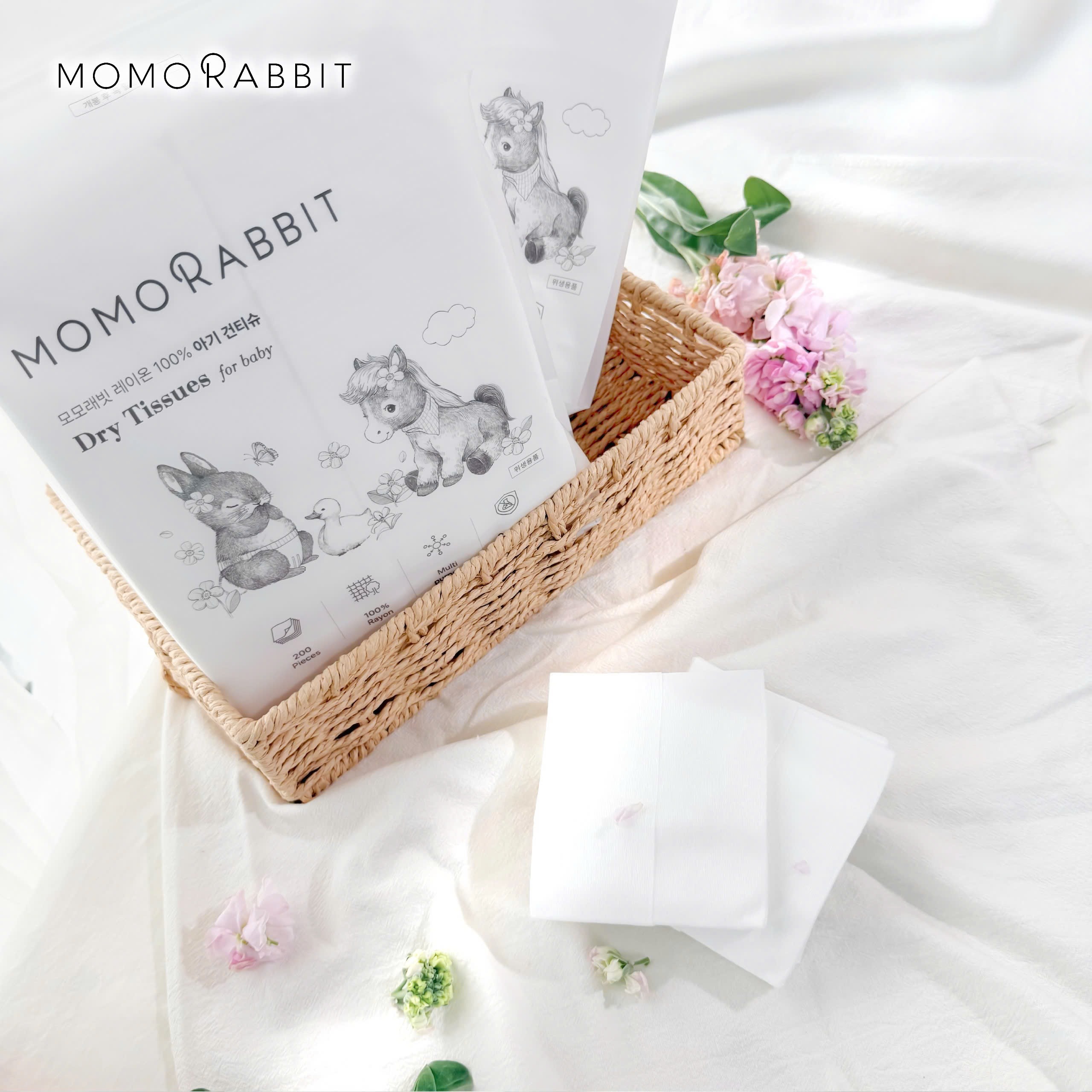 Khăn khô đa năng Momo Rabbit