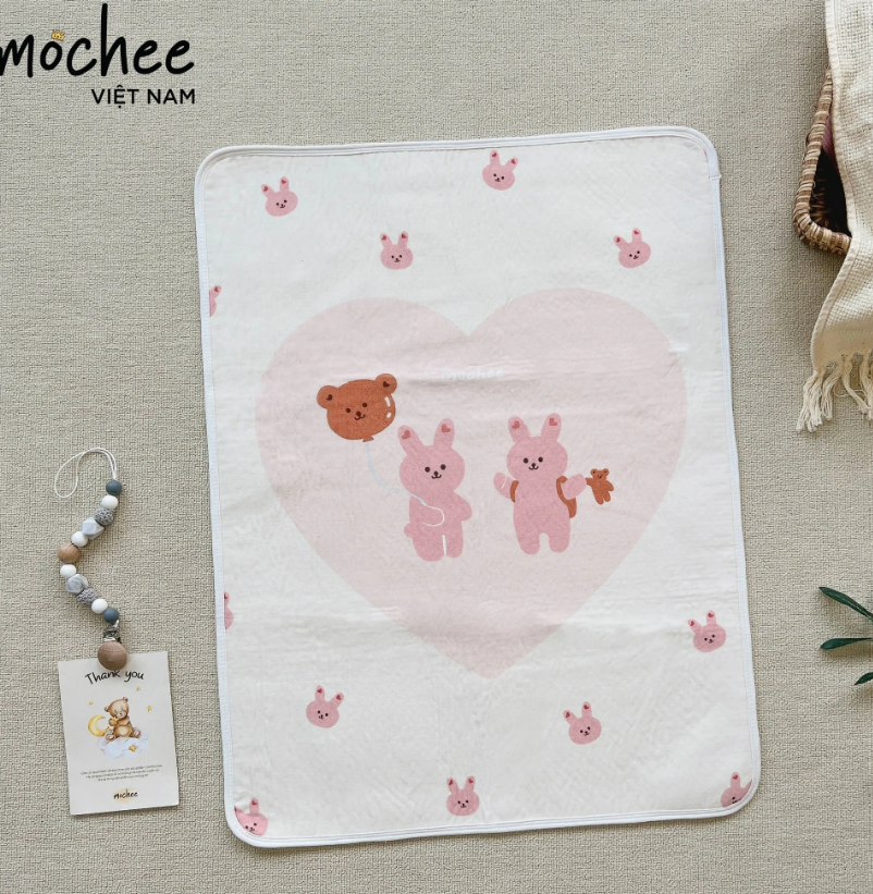 Lót chống thấm xô muslin Mochee — ảnh 3