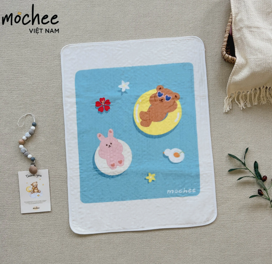 Lót chống thấm xô muslin Mochee — ảnh 4