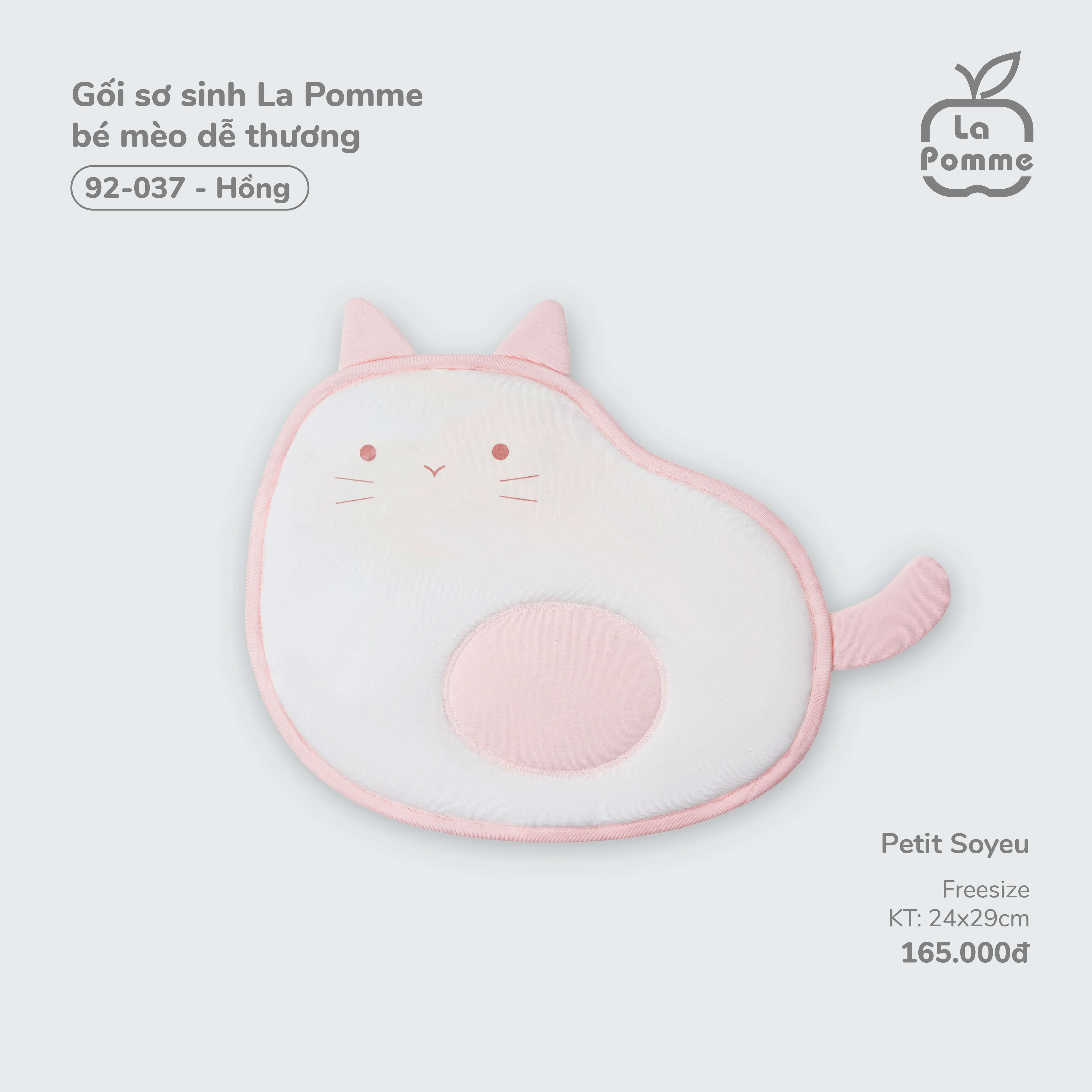 Gối La Pomme bé mèo dễ thương (Hồng)