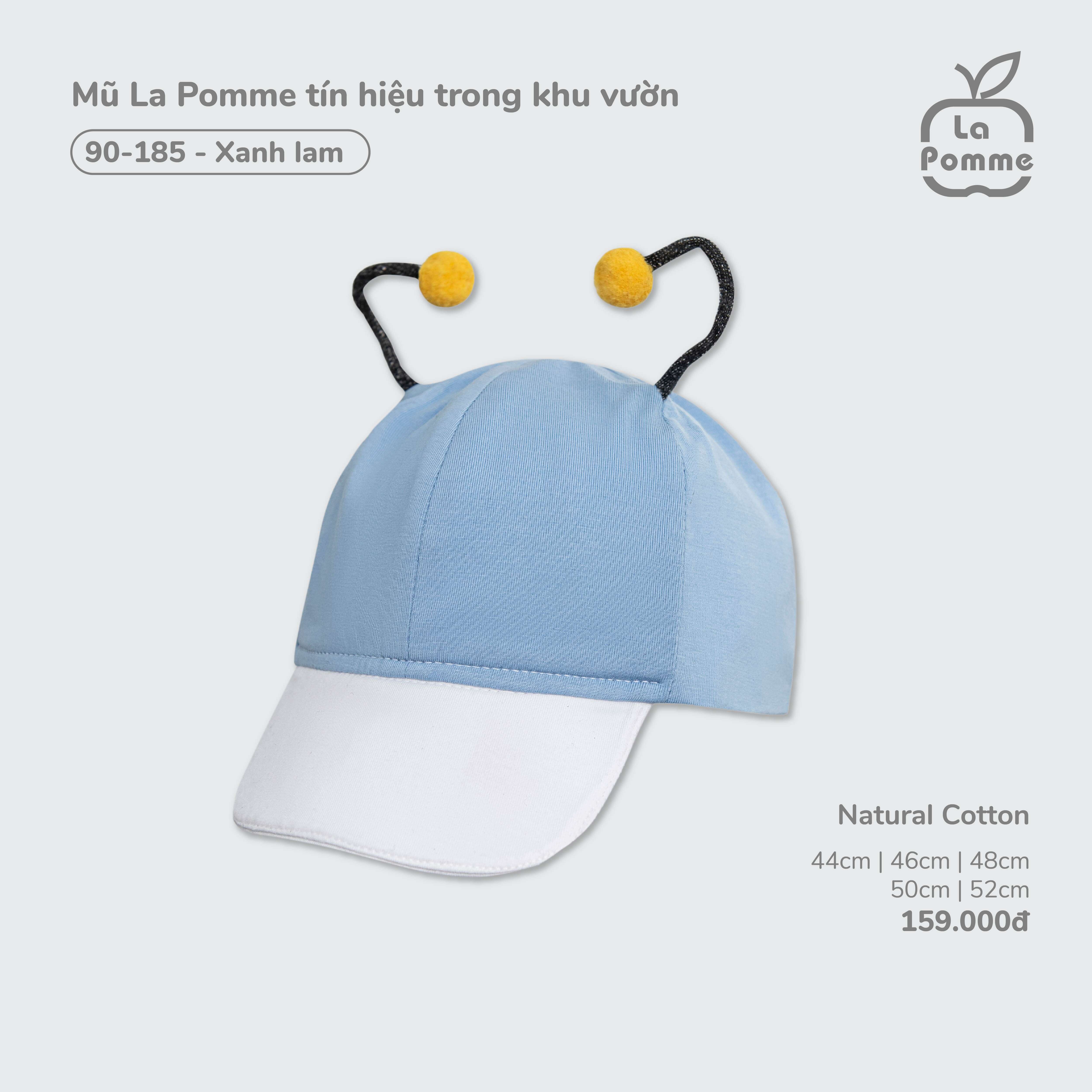 Mũ La Pomme tín hiệu trong khu vườn Xanh lam (44cm,46cm,48cm,50cm,52cm)