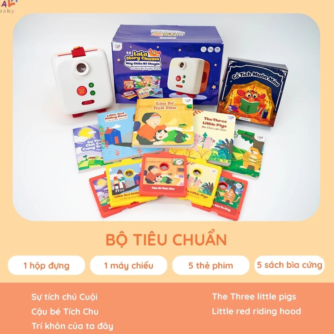 Bộ Máy chiếu kể chuyện Lala Story Cinema box