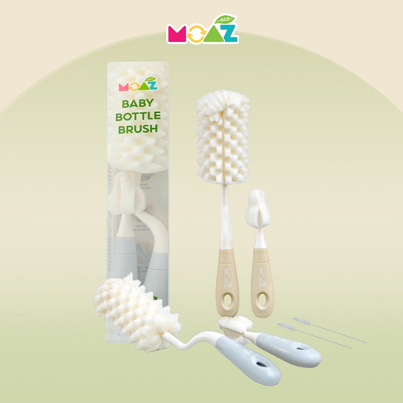 Bộ cọ rửa bình sữa Moaz Eco
