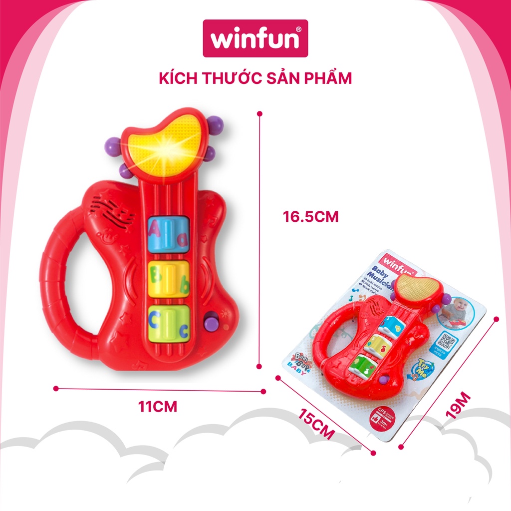 Đàn ghi ta có đèn nhạc Winfun 0641