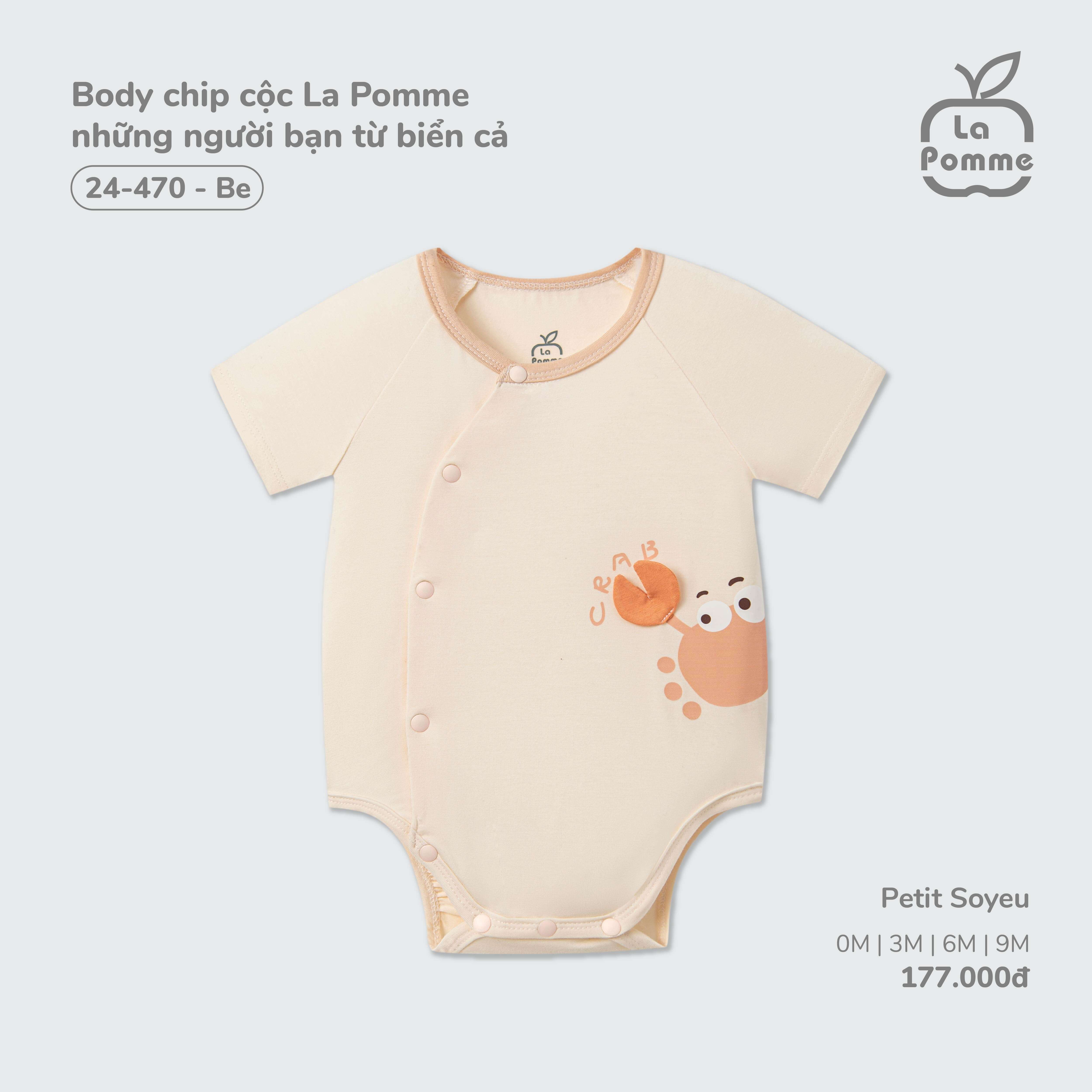 Body chip cộc La Pomme những người bạn từ biển cả Be (0M,3M,6M,9M)