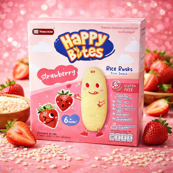 Bánh gạo ăn dặm Happy Bites 6M+ — ảnh 2