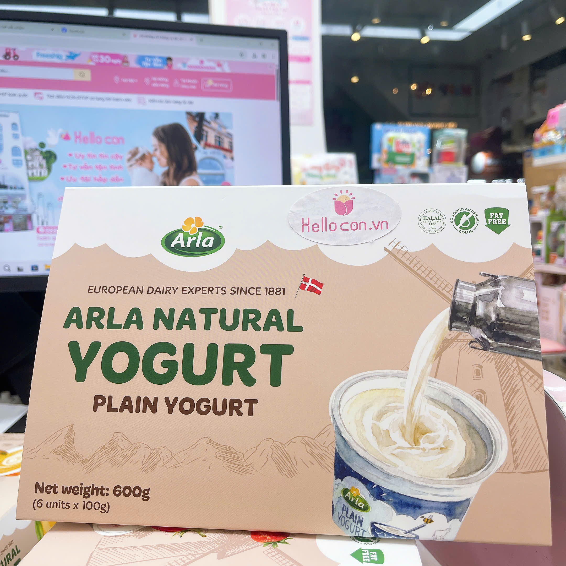 Sữa chua ít béo Arla (6x100g)