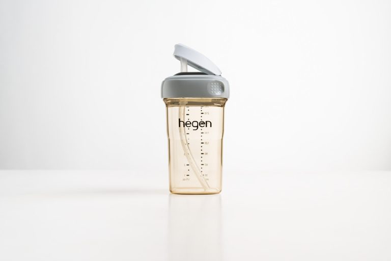 Bình ống hút Hegen Straw cup PPSU 240ml Slow Flow (nắp to) — ảnh 2