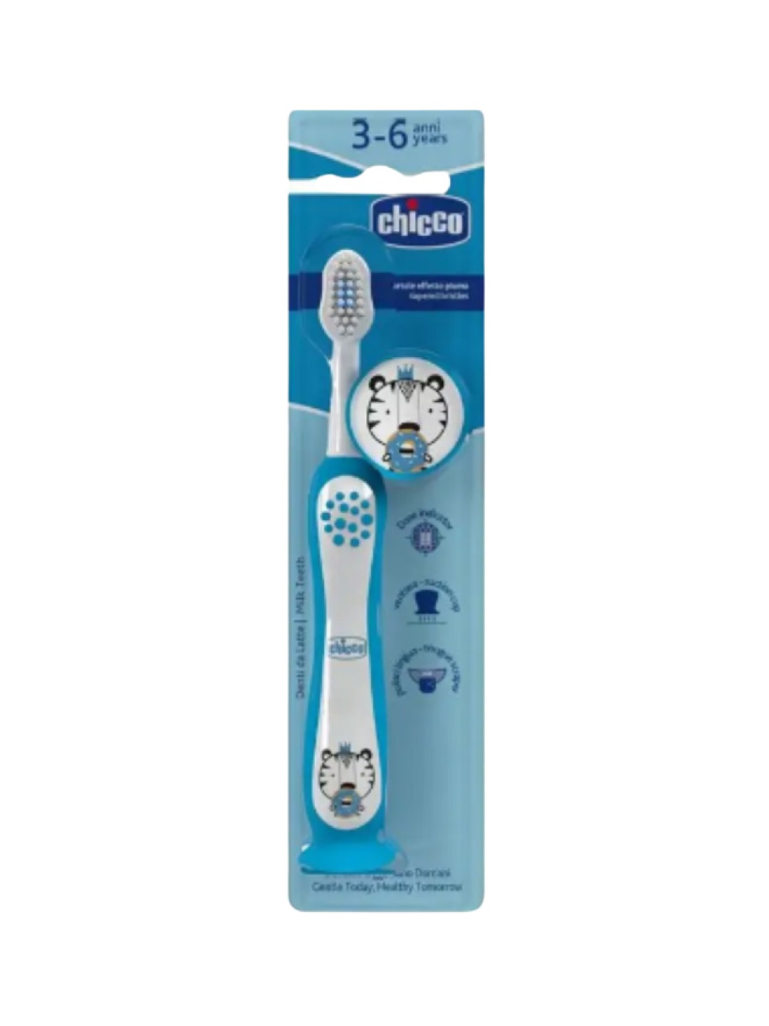 Bàn chải đánh răng Chicco (Hình Bướm hoa, hình Cá xanh, hình Rùa con) — ảnh 6