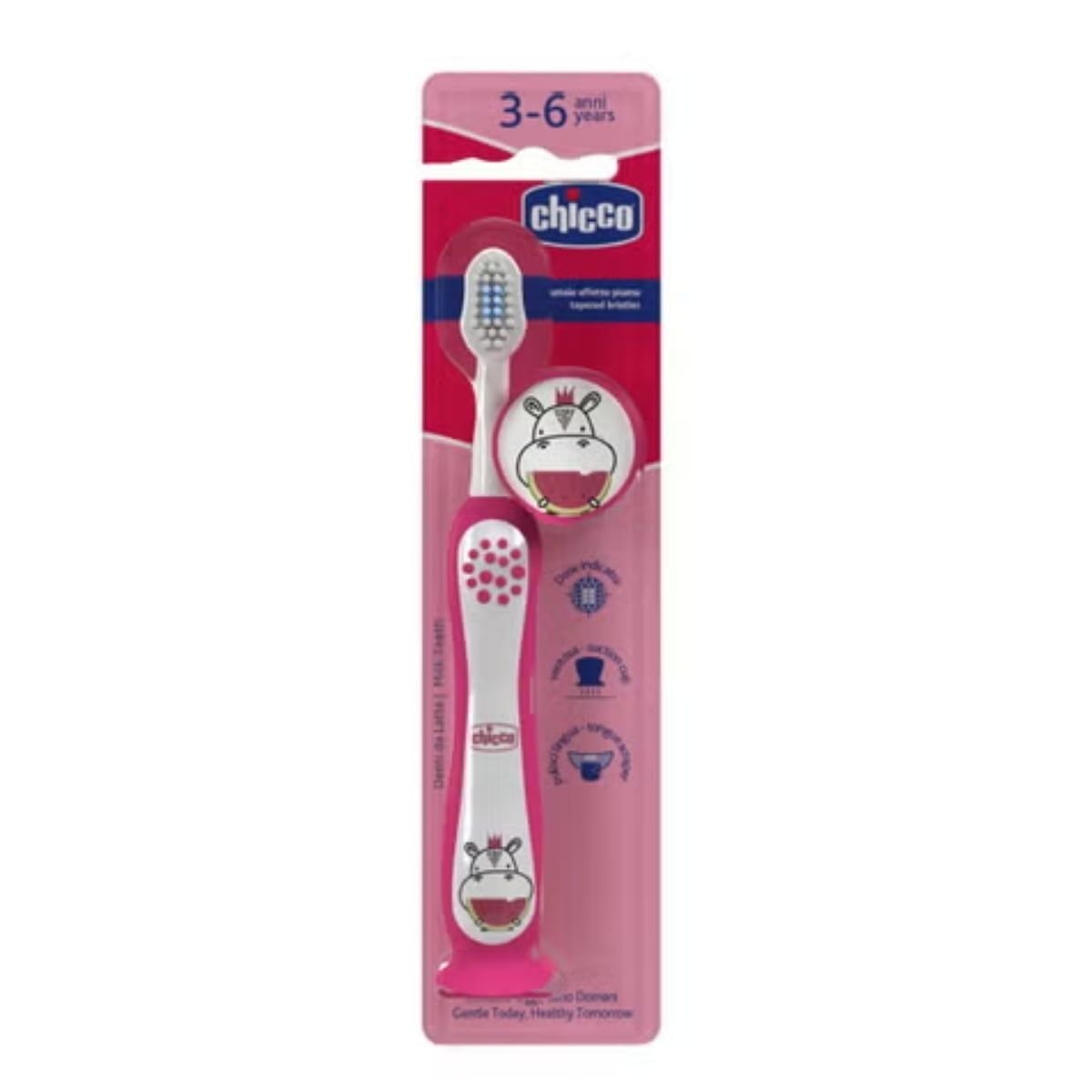 Bàn chải đánh răng Chicco (Hình Bướm hoa, hình Cá xanh, hình Rùa con) — ảnh 7