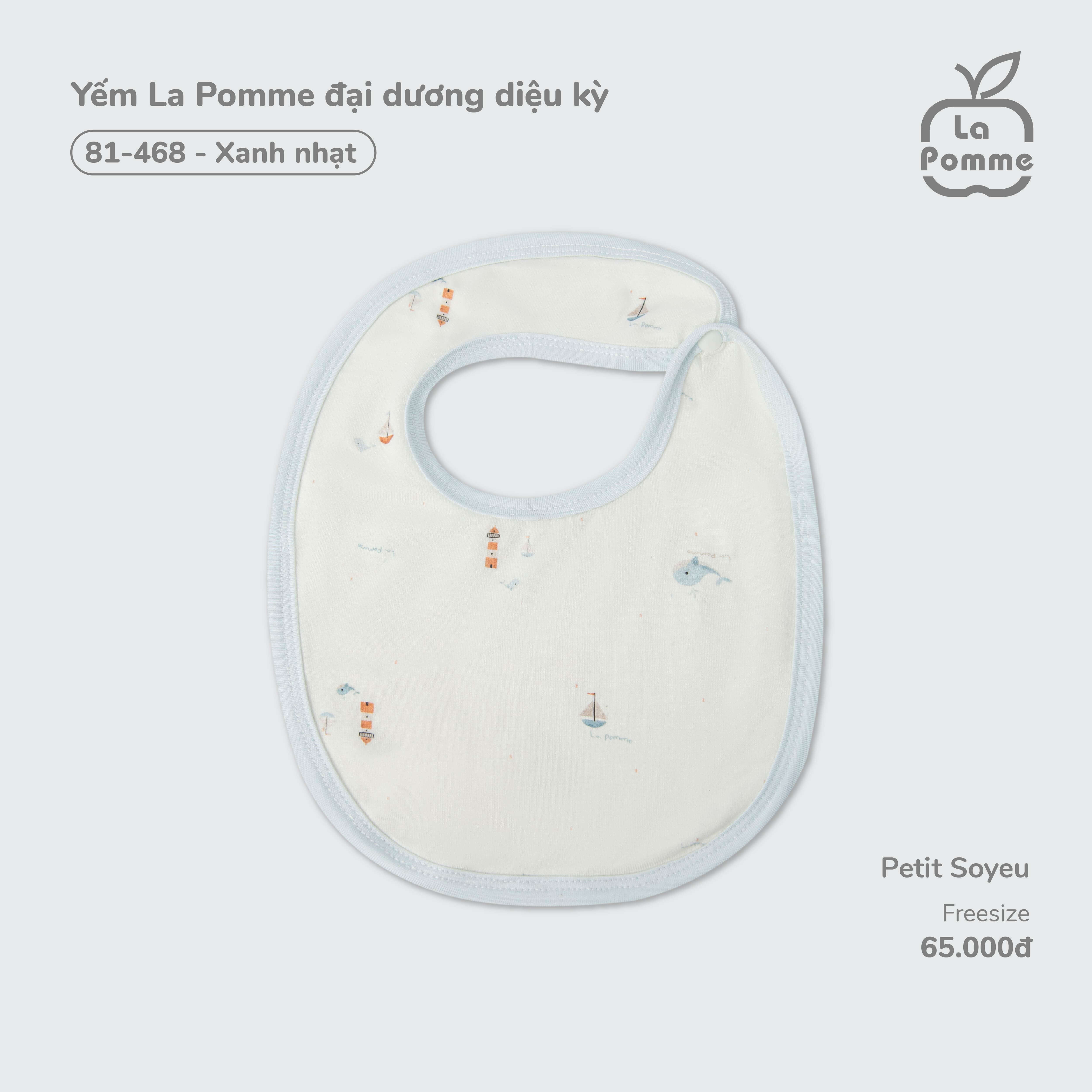 Yếm La Pomme đại dương diệu kỳ - Xanh nhạt