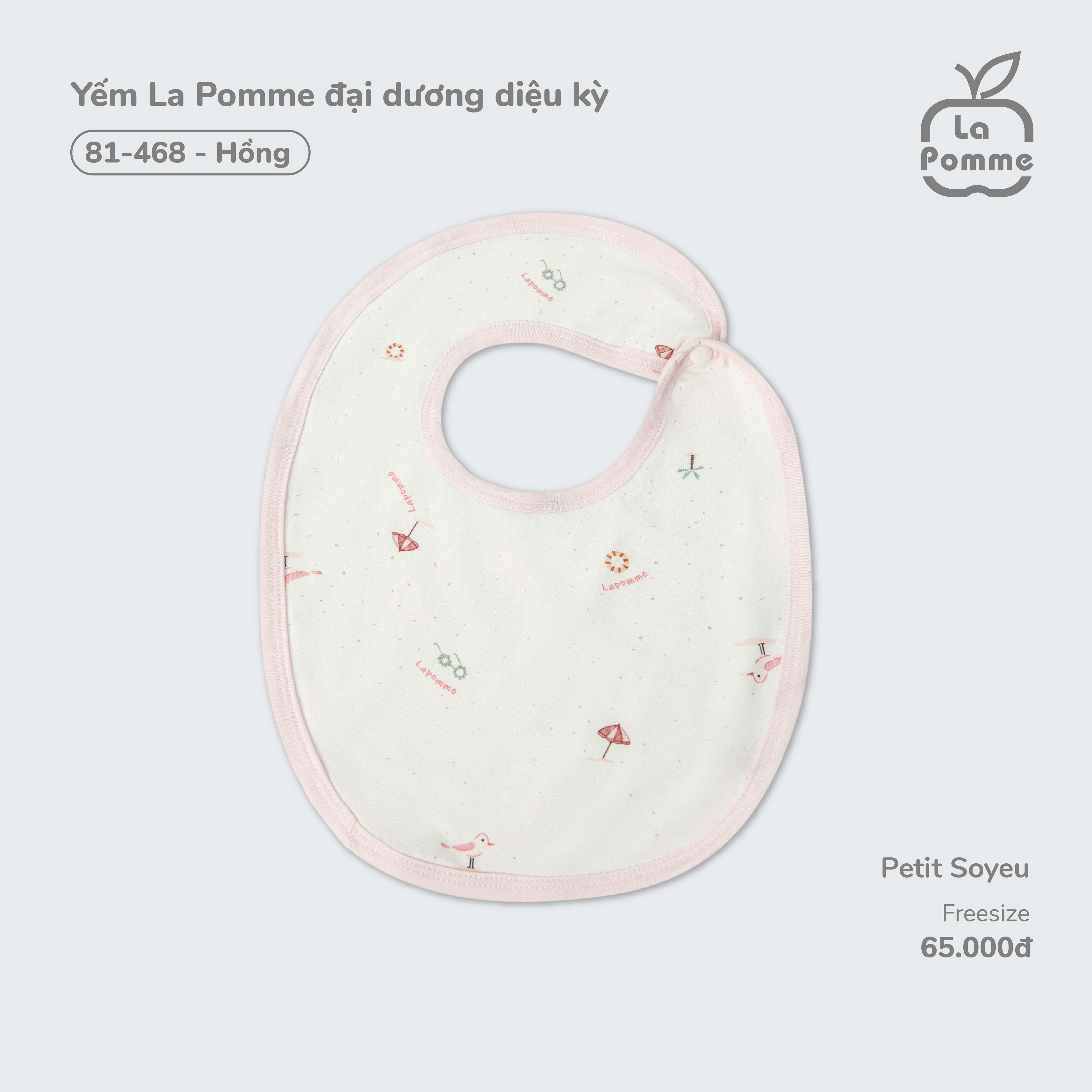 Yếm La Pomme đại dương diệu kỳ - Hồng