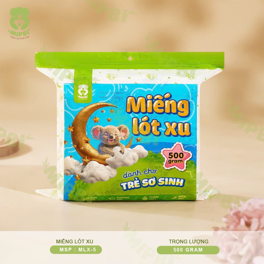 Lót phân xu Mipbi bịch 500g