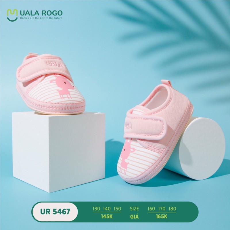 Giày tập đi Ualarogo màu hồng size con nai (Size 130, 140, 150, 160, 170, 180)